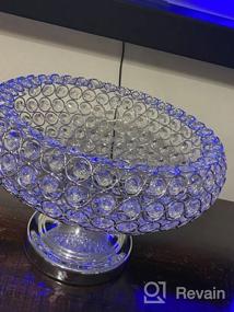 img 6 attached to 300 Acrylic Crystal Beaded 9" Gold Tabletop Candle Holder Bowl Flower Vase Event Centerpiece - Efavormart