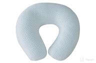 👶 comfortable soft plush light cotton silver dot design nursing travel pillow - ideal for mom, baby, and toddler for ultimate comfort and support logo