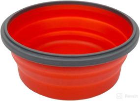 img 1 attached to CARTINTS Red Collapsible Food Storage Bowls: Leakproof Silicone Travel Bowls, Microwave & Freezer Safe, Set of 4