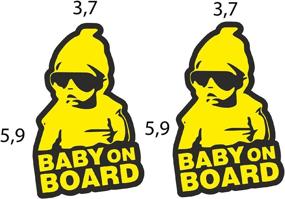 img 3 attached to BulbaCraft Baby Board Sticker Cars
