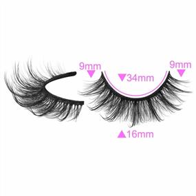 img 3 attached to 10 Pairs Mixed Faux Mink Eyelashes D Curl Russian Strip Lashes Natural Wispy Volume Look By Lanflower