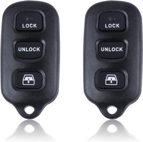 img 4 attached to 🔑 High-Quality Keyless Entry Remote Control Fob for 1999-2009 Toyota 4Runner & 2001-2008 Sequoia | FCC ID: HYQ12BAN HYQ12BBX HYQ1512Y | Set of 2