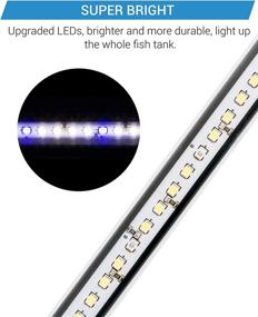 img 1 attached to 🐠 NICREW 7.5-inch Submersible LED Aquarium Light for Freshwater Aquariums - Brilliant White and Blue Light Stick, 4W