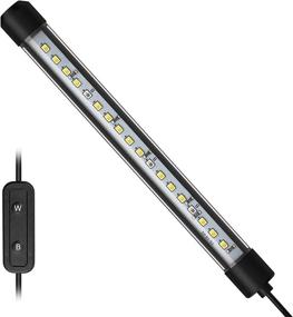 img 4 attached to 🐠 NICREW 7.5-inch Submersible LED Aquarium Light for Freshwater Aquariums - Brilliant White and Blue Light Stick, 4W