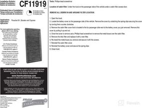 img 1 attached to 🚗 FRAM Fresh Breeze CF11919 Cabin Air Filter Replacement for Porsche Vehicles with Arm and Hammer Baking Soda - Easy Installation, Enhanced Air Cleaning - White