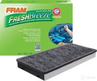 🚗 fram fresh breeze cf11919 cabin air filter replacement for porsche vehicles with arm and hammer baking soda - easy installation, enhanced air cleaning - white logo