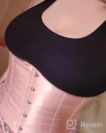 img 1 attached to Zhitunemi Plus Size Satin Underbust Corset: A Stunning Solution For Waist Training And Bust Enhancement review by Shannon Chisholm