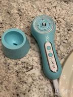 img 1 attached to Rechargeable Electric Facial Cleansing Brush - IPX7 Waterproof With 3 Mode & 5 Brush Heads For Exfoliating, Massaging & Removing Blackheads. review by Steve Rohde