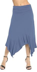 img 3 attached to 👗 Urban CoCo Womens Stretchy Irregular Skirts for Women's Clothing