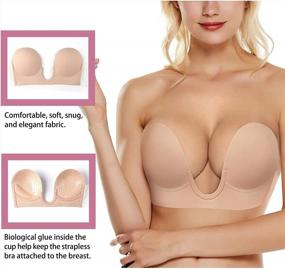 img 3 attached to Go Backless And Strapless With BRABIC Sticky Push Up Bra And Nipple Covers