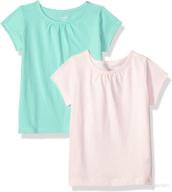 carter's baby girls' 2-pack tees: 👶 adorable and comfy shirts for your little princess logo