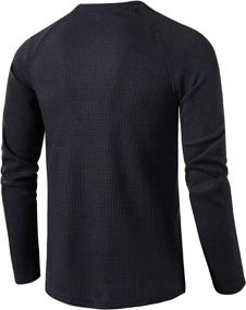 img 2 attached to 👕 Casual Sleeve Shirts for Men - LOCALMODE Waffle Style Clothing