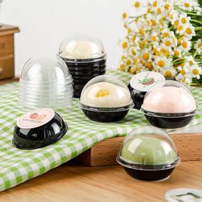 img 2 attached to 200 Pack Clear Plastic Mini Cupcake Containers - Perfect For Mooncakes, Cheesecakes, Pastries & Parties