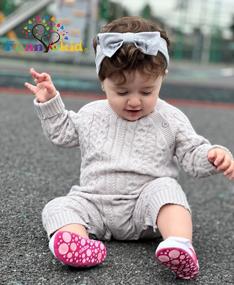 img 2 attached to Newborn Baby Boy/Girl Cable Knit Sweater Romper Jumpsuit - Winter Fall Layette Set