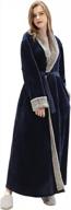 women's luxurious fleece bath robe - plush soft warm navy xl terry full length sleepwear logo