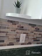 img 1 attached to Marble Look Self-Adhesive Kitchen Backsplash Decorative Tiles (10 Tiles) - LONGKING review by Stephen Cernatescu