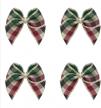 50pcs mini gingham ribbon bows checkered plaid bow appliques diy craft sewing scrapbook wedding gift viviquen special green logo
