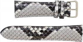 img 2 attached to 🐍 Genuine Python Leather Watch Strap with Natural Appeal