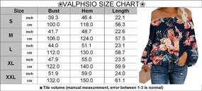 img 1 attached to Valphsio Women'S Off Shoulder Floral Chiffon Blouse With Flowy Lantern Sleeves - Oversized Top For Fashionable Casual Wear
