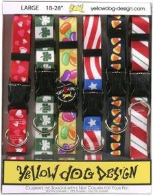 img 1 attached to 📅 Yellow Dog Design Seasonal Collar Calendar Pack - Tag-A-Long - Medium Size (3/4" Wide) - Fits Neck Sizes 14 to 20" - Red, Green, Yellow, Black, and Orange Colors (CDAR104)