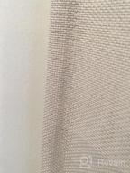 img 1 attached to Grey Linen Blackout Curtains 84 Inches Long For Bedroom Or Living Room - Thermal Insulated, Textured Burlap Effect, Grommet Window Draperies, Set Of 2 Panels From H.VERSAILTEX review by Stacy Sturm