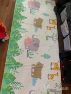 img 1 attached to Large Reversible Non-Toxic Baby Crawling Mat - Foldable Foam Play Mat With Waterproof Coating For Infants And Toddlers, Thicker And Safer For Playtime review by Mikey Shook