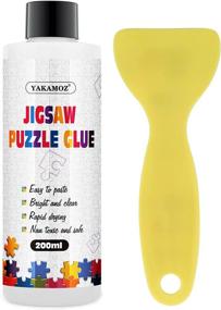 img 4 attached to YAKAMOZ Clear Water-Soluble Puzzle Glue With Applicator – Perfect For 3000 To 5000-Piece Puzzles!