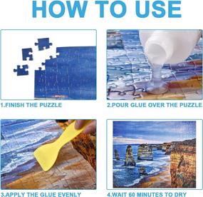 img 1 attached to YAKAMOZ Clear Water-Soluble Puzzle Glue With Applicator – Perfect For 3000 To 5000-Piece Puzzles!