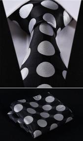 img 1 attached to HISDERN Classic Necktie Elegant Collection Men's Accessories : Ties, Cummerbunds & Pocket Squares