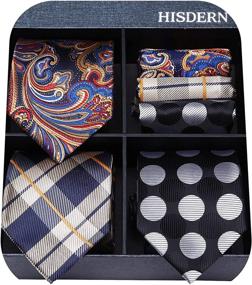 img 4 attached to HISDERN Classic Necktie Elegant Collection Men's Accessories : Ties, Cummerbunds & Pocket Squares