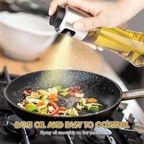 img 2 attached to Mafiti Oil Dispenser Bottle 180Ml/6Oz Olive Oil Dispenser Sprayer For Cooking Air Fryer BBQ Grilling Salad Baking Kitchen Gadgets Accessories