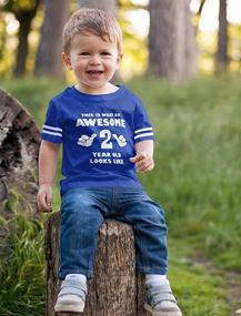 img 2 attached to Stylish Toddler Jersey T-Shirt: Boys' Clothing and Tops, Tees & Shirts for an Awesome Look