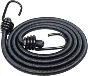 img 4 attached to 64In Heavy Duty Marine Grade Bungee Cords With 2 Hooks - SGT KNOTS (4Pack) - Perfect For Bikes, Tie Downs, Camping & Cars!