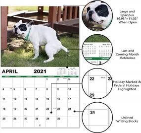 img 2 attached to 🐶 2021 Hilarious Pooping Dogs Wall Calendar – Large 17" x 11", Funny Gift, 12 Months from Jan. to Dec.