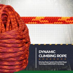 img 3 attached to SGT KNOTS Arborist Climbing Rope - 150Ft Polyester Tree Safety Line (1/2", 16-Strand, Safetylite) For Enhanced Safety And Performance