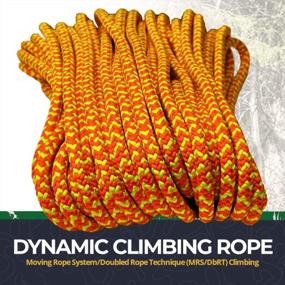 img 1 attached to SGT KNOTS Arborist Climbing Rope - 150-футовая страховочная веревка из полиэстера (1/2 дюйма, 16 нитей, Safetylite) для повышения безопасности и производительности