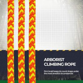 img 4 attached to SGT KNOTS Arborist Climbing Rope - 150-футовая страховочная веревка из полиэстера (1/2 дюйма, 16 нитей, Safetylite) для повышения безопасности и производительности