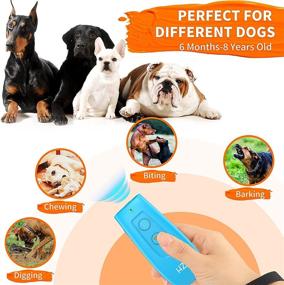 img 2 attached to 🐶 HZK Ultrasonic Anti Barking Device – Control Excessive Dog Barking for Small, Medium, and Large Dogs – Rechargeable, Lightweight, with up to 16.4 Feet Range – Safe for Humans & Dogs (Blue)