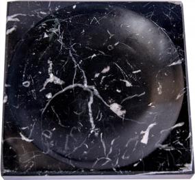 img 2 attached to Black Marble Soap Dish - Polished And Shiny Bathroom Accessory Crafted By CraftsOfEgypt