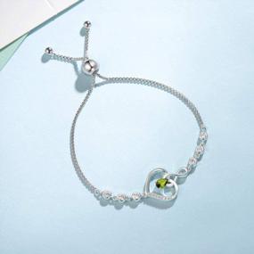 img 1 attached to Stunning Birthstone Tennis Bracelet - The Perfect Valentines Day Gift For Her!