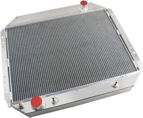 img 1 attached to 🔥 Premium Performance: Primecooling 56MM 3 Row Core Aluminum Radiator for Ford F100 F150 F250 F350 Truck Pickup 1966-79 /Bronco V8 1978-79