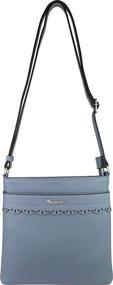 img 2 attached to 👜 BRENTANO Medium Crossbody Handbag in Elegant Pewter - Stylish Women's Handbags & Wallets with Convenient Crossbody Design