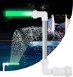 led green light swimming pool water fountain - above/in-ground pool accessories with cooling spray, waterfall feature, and aerator for garden, yard, and pond logo