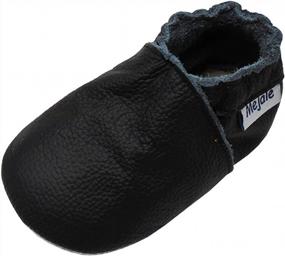 img 4 attached to Unisex Infant Moccasins With Rubber Sole For Crawling, Walking And Anti-Slip: Mejale Baby Leather Shoes For Newborns, Toddlers And Mini Kids Suitable For Crib Boots.