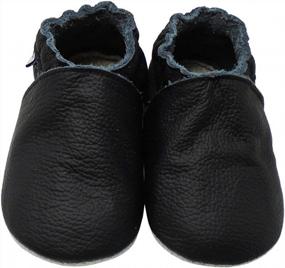 img 3 attached to Unisex Infant Moccasins With Rubber Sole For Crawling, Walking And Anti-Slip: Mejale Baby Leather Shoes For Newborns, Toddlers And Mini Kids Suitable For Crib Boots.