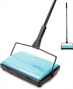 img 4 attached to Efficient Yocada Carpet Sweeper Cleaner: Ideal for Home, Office & Low Carpets - Pet Hair, Dust & Small Rubbish Cleaning Made Easy!