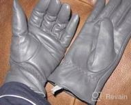 img 1 attached to Women'S Lambskin Leather Touchscreen Driving Gloves - AMVELOP Warm review by Shane Picot