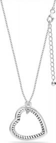 img 3 attached to Stylish And Elegant Infinity Heart Pendant Necklace For Teen Women In 925 Sterling Silver