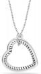 stylish and elegant infinity heart pendant necklace for teen women in 925 sterling silver logo
