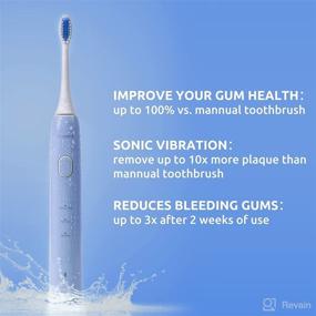 img 1 attached to 🦷 M-Teeth X5 Rechargeable Toothbrush Highly Recommended for Optimal Oral Care